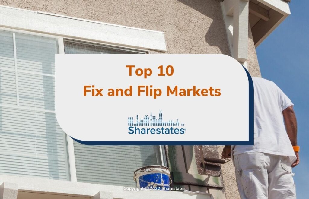 Featured- Painter painting house exterior- Top Ten Fix and Flip Markets