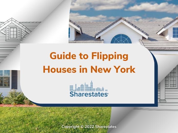 Featured: House photo page corners flipped with drawing behind- Guide to Flipping Houses in New York