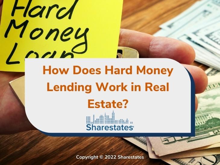 Featured: Yellow Hard Money Loan sign, hand holding key- How Does Hard Money Lending Work in Real Estate?